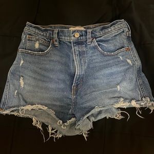 Abercrombie jean shorts, high rise